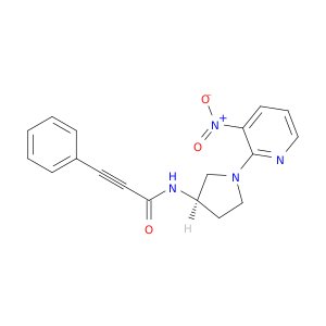 2-Propynamide, N-[(3R)-1-(3-nitro-2-pyridinyl)-3-pyrrolidinyl]-3-phenyl-