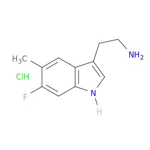 2-(6-Fluoro-5-methyl-1H-indol-3-yl)ethan-1-amine hydrochloride