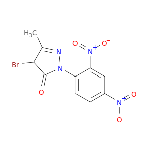 3H-Pyrazol-3-one, 4-bromo-2-(2,4-dinitrophenyl)-2,4-dihydro-5-methyl-