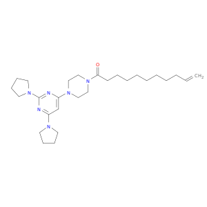 10-Undecen-1-one,1-[4-(2,6-di-1-pyrrolidinyl-4-pyrimidinyl)-1-piperazinyl]-