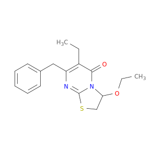 5H-Thiazolo[3,2-a]pyrimidin-5-one,3-ethoxy-6-ethyl-2,3-dihydro-7-(phenylmethyl)-