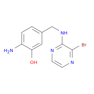 Phenol, 2-amino-5-[[(3-bromo-2-pyrazinyl)amino]methyl]-