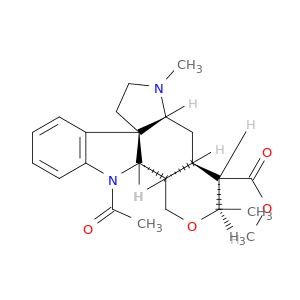 Pyrano(3,4-a)pyrrolo(2,3-d)carbazole-9-carboxylic acid, 13-acetyl-5,6,7,7a,8,8a,9,10,12,12a,12b,13-dodecahydro-7,10-dimethyl-, methyl ester, (4bR,7aR,8aR,9R,10R,12aR,12bS)-