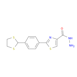 4-Thiazolecarboxylic acid, 2-[4-(1,3-dithiolan-2-yl)phenyl]-, hydrazide
