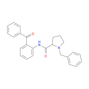 2-Pyrrolidinecarboxamide, N-(2-benzoylphenyl)-1-(phenylmethyl)-