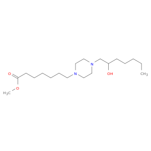 1-Piperazineheptanoic acid, 4-(2-hydroxyheptyl)-, methyl ester