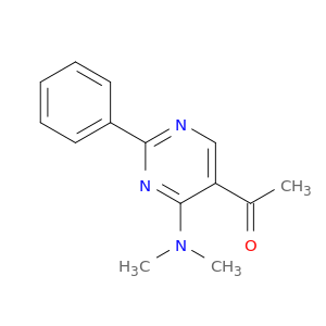 Ethanone, 1-[4-(dimethylamino)-2-phenyl-5-pyrimidinyl]-