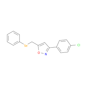 Isoxazole, 3-(4-chlorophenyl)-5-[(phenylseleno)methyl]-