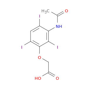 Acetic acid, [3-(acetylamino)-2,4,6-triiodophenoxy]-
