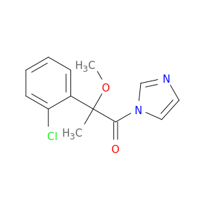 1H-Imidazole, 1-[2-(2-chlorophenyl)-2-methoxy-1-oxopropyl]-