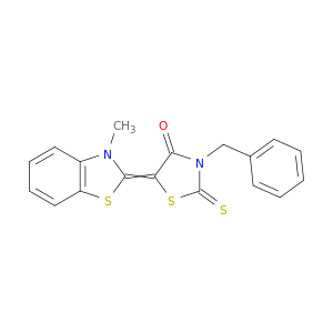 3-苄基-5-(3-甲基-3H-苯并噻唑-2-亚基)-2-硫代噻唑烷-4-酮