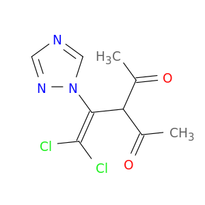 2,4-Pentanedione, 3-[2,2-dichloro-1-(1H-1,2,4-triazol-1-yl)ethenyl]-