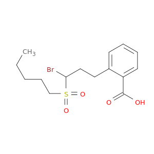 Benzoic acid, 2-[3-bromo-3-(pentylsulfonyl)propyl]-