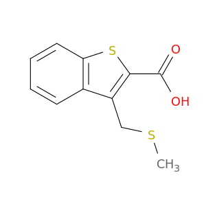 3-[(甲基硫烷基)甲基]-1-苯并噻吩-2-羧酸
