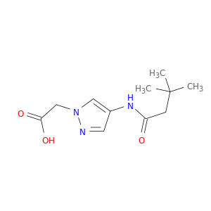 2-[4-(3,3-Dimethylbutanamido)-1H-pyrazol-1-yl]acetic Acid