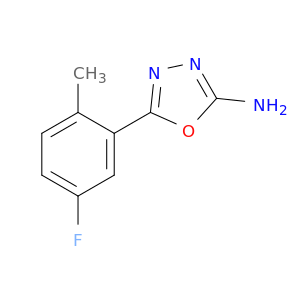 5-(5-fluoro-2-methylphenyl)-1,3,4-oxadiazol-2-amine