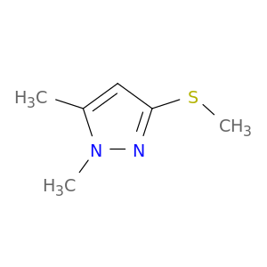 1H-Pyrazole, 1,5-dimethyl-3-(methylthio)-