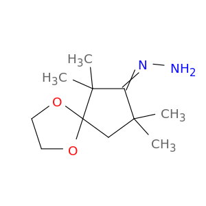 1,4-Dioxaspiro[4.4]nonan-7-one, 6,6,8,8-tetramethyl-, hydrazone
