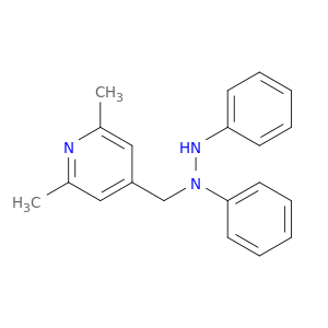1-[(2,6-dimethylpyridin-4-yl)methyl]-1,2-diphenyl-hydrazine