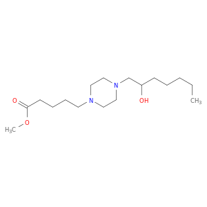 1-Piperazinepentanoic acid, 4-(2-hydroxyheptyl)-, methyl ester