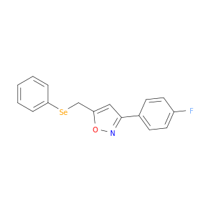 Isoxazole, 3-(4-fluorophenyl)-5-[(phenylseleno)methyl]-