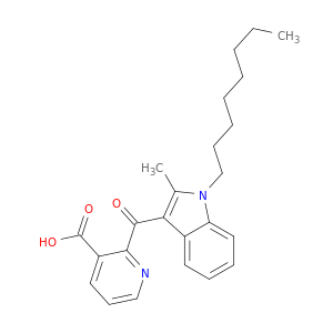 3-Pyridinecarboxylic acid, 2-[(2-methyl-1-octyl-1H-indol-3-yl)carbonyl]-