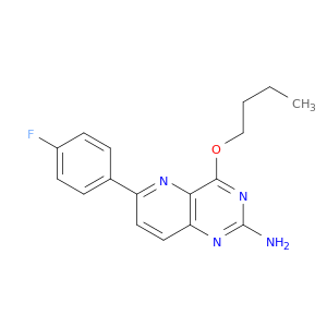 Pyrido[3,2-d]pyrimidin-2-amine, 4-butoxy-6-(4-fluorophenyl)-