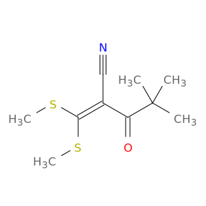 Pentanenitrile, 2-[bis(methylthio)methylene]-4,4-dimethyl-3-oxo-