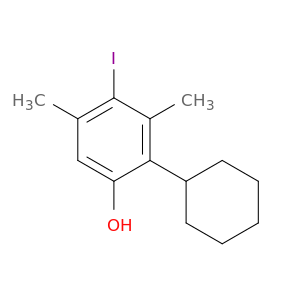 2-环己基-4-碘-3,5-二甲基苯酚