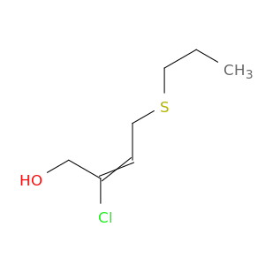 2-Buten-1-ol, 2-chloro-4-(propylthio)-