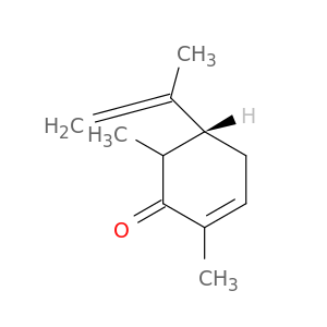 2-Cyclohexen-1-one, 2,6-dimethyl-5-(1-methylethenyl)-, (5R)-