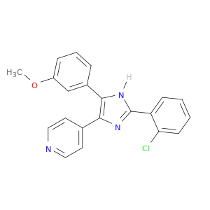 Pyridine, 4-[2-(2-chlorophenyl)-5-(3-methoxyphenyl)-1H-imidazol-4-yl]-