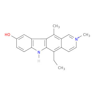 6H-Pyrido[4,3-b]carbazolium, 5-ethyl-9-hydroxy-2,11-dimethyl-