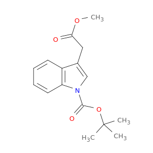 3-(2-甲氧基-2-氧代乙基)-1H-吲哚-1-甲酸叔丁酯