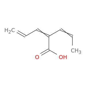 2,4-Pentadienoic acid, 2-(propenyl)-