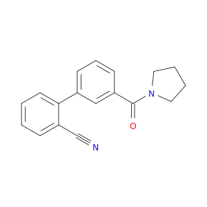 [1,1'-Biphenyl]-2-腈,3'-(1-吡咯烷基羰基)-