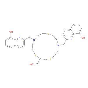 8-Quinolinol,2,2'-[[2-(hydroxymethyl)-1,4,10-trithia-7,13-diazacyclopentadecane-7,13-diyl]bis(methylene)]bis-