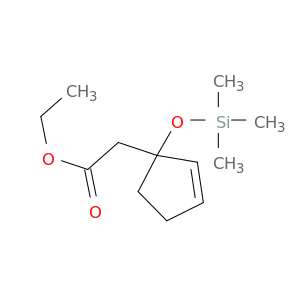 2-Cyclopentene-1-acetic acid, 1-[(trimethylsilyl)oxy]-, ethyl ester