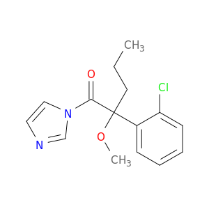 1H-Imidazole, 1-[2-(2-chlorophenyl)-2-methoxy-1-oxopentyl]-