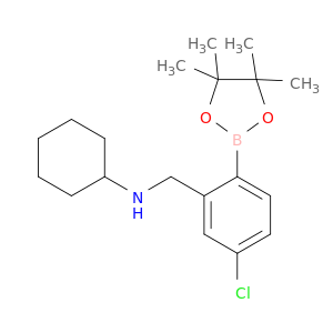 4-Chloro-2-(N-cyclohexylaminomethyl)phenylboronic acid, pinacol ester