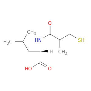 L-Leucine, N-(3-mercapto-2-methyl-1-oxopropyl)-