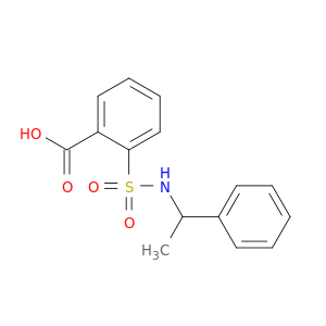 2-[(1-phenylethyl)sulfamoyl]benzoic acid