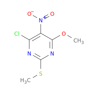 4-氯-6-甲氧基-2-(甲硫基)-5-硝基嘧啶
