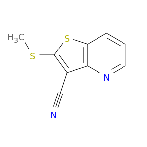Thieno[3,2-b]pyridine-3-carbonitrile, 2-(methylthio)-