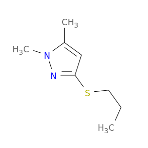 1H-Pyrazole, 1,5-dimethyl-3-(propylthio)-