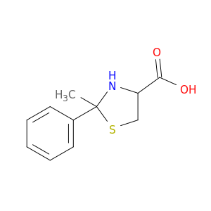 4-Thiazolidinecarboxylicacid, 2-methyl-2-phenyl-