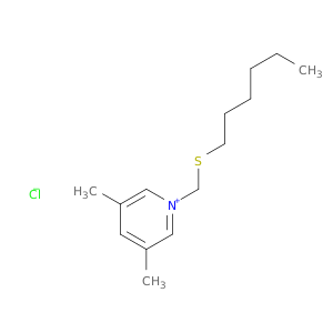 Pyridinium, 1-[(hexylthio)methyl]-3,5-dimethyl-, chloride