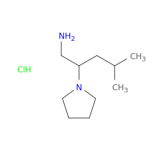 4-methyl-2-(pyrrolidin-1-yl)pentan-1-amine hydrochloride