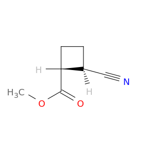 Cyclobutanecarboxylic acid, 2-cyano-, methyl ester, trans-