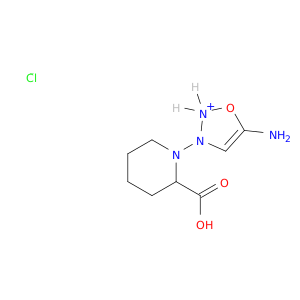 1,2,3-Oxadiazolium, 5-amino-3-(2-carboxy-1-piperidinyl)-, chloride
